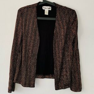 Vintage Ronni Nicole Petite Sparkling Open Cardigan